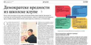 Демократске вредности из школске клупе – примери добре праксе из наставе
